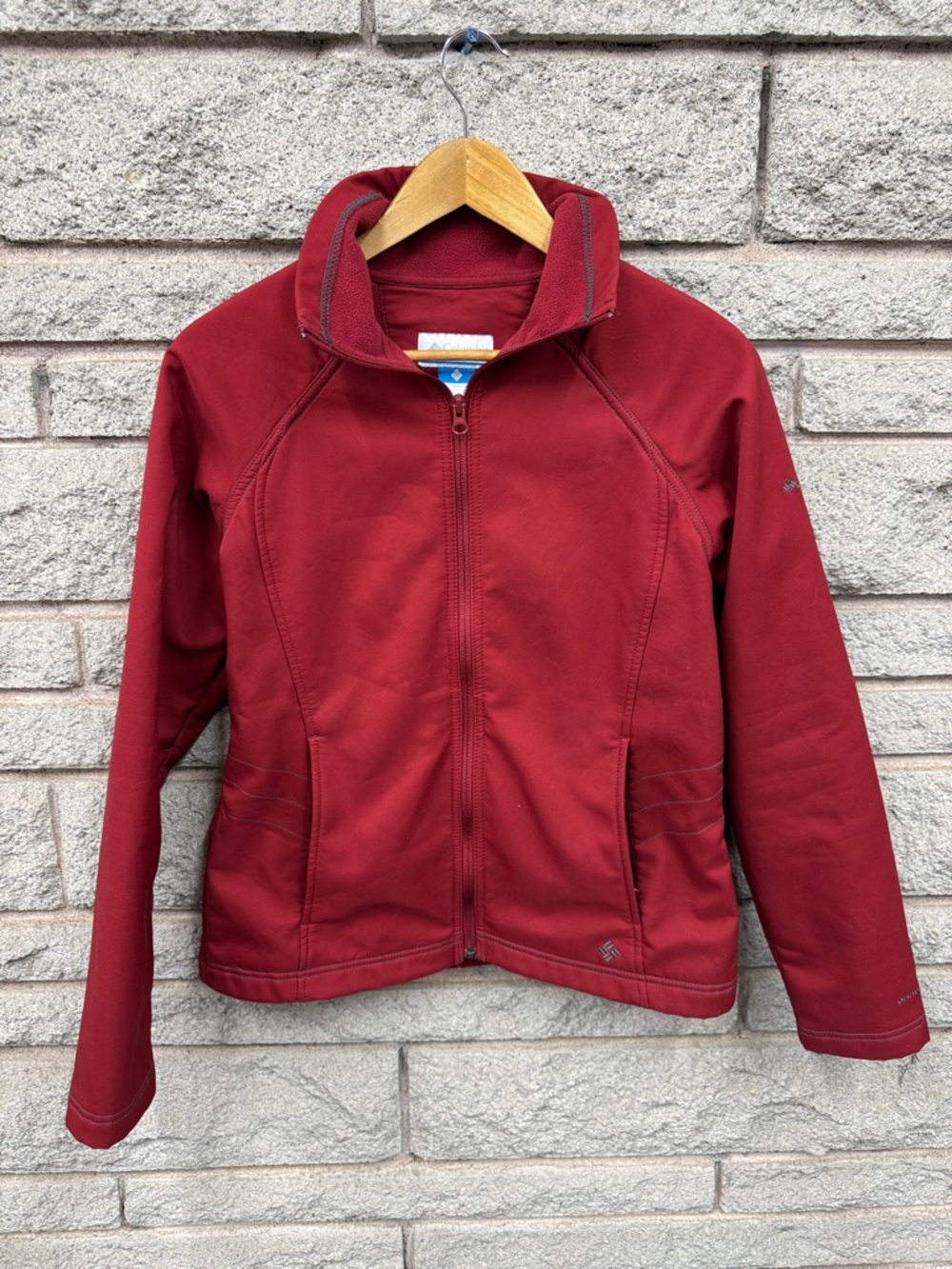 Columbia Burgundy Full-Zip Fleece Jacket